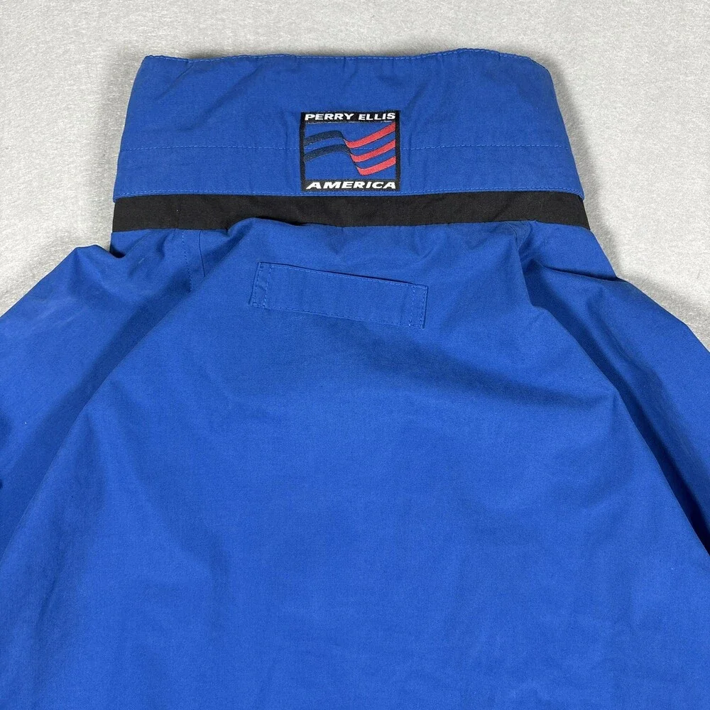 Vintage 90s Perry Ellis America Lining Jacket Men’s Size XXL Spell Out USA Y2k
